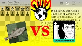 Stockfish 7 vs Play Magnus Age 25max FULL HD [upl. by Laurella]