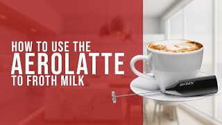 How To Use the AeroLatte To Froth Milk [upl. by Babs]