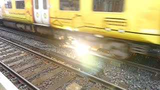 Merseyrail 507 009 making arcs at Birkdale station [upl. by Kennett]