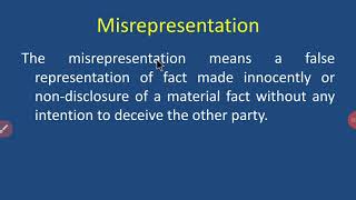 Misrepresentation [upl. by Goldie]