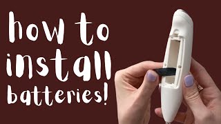 How To Install Batteries On The Milk BOSS Milk Frother By Zulay Kitchen [upl. by Anirrok]